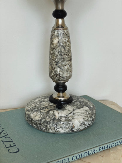 French marble Art Deco lamp