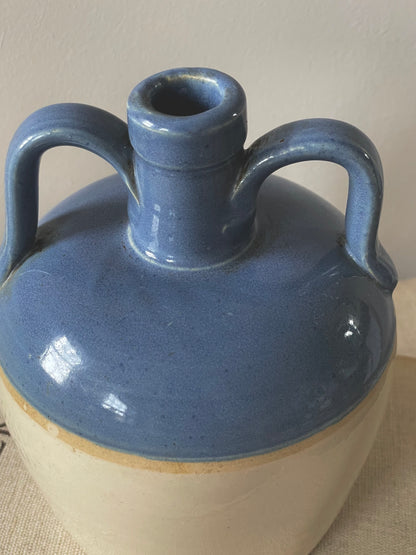 Two handled stoneware vase