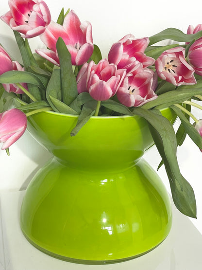 XL Anne Nilsson lime green vase