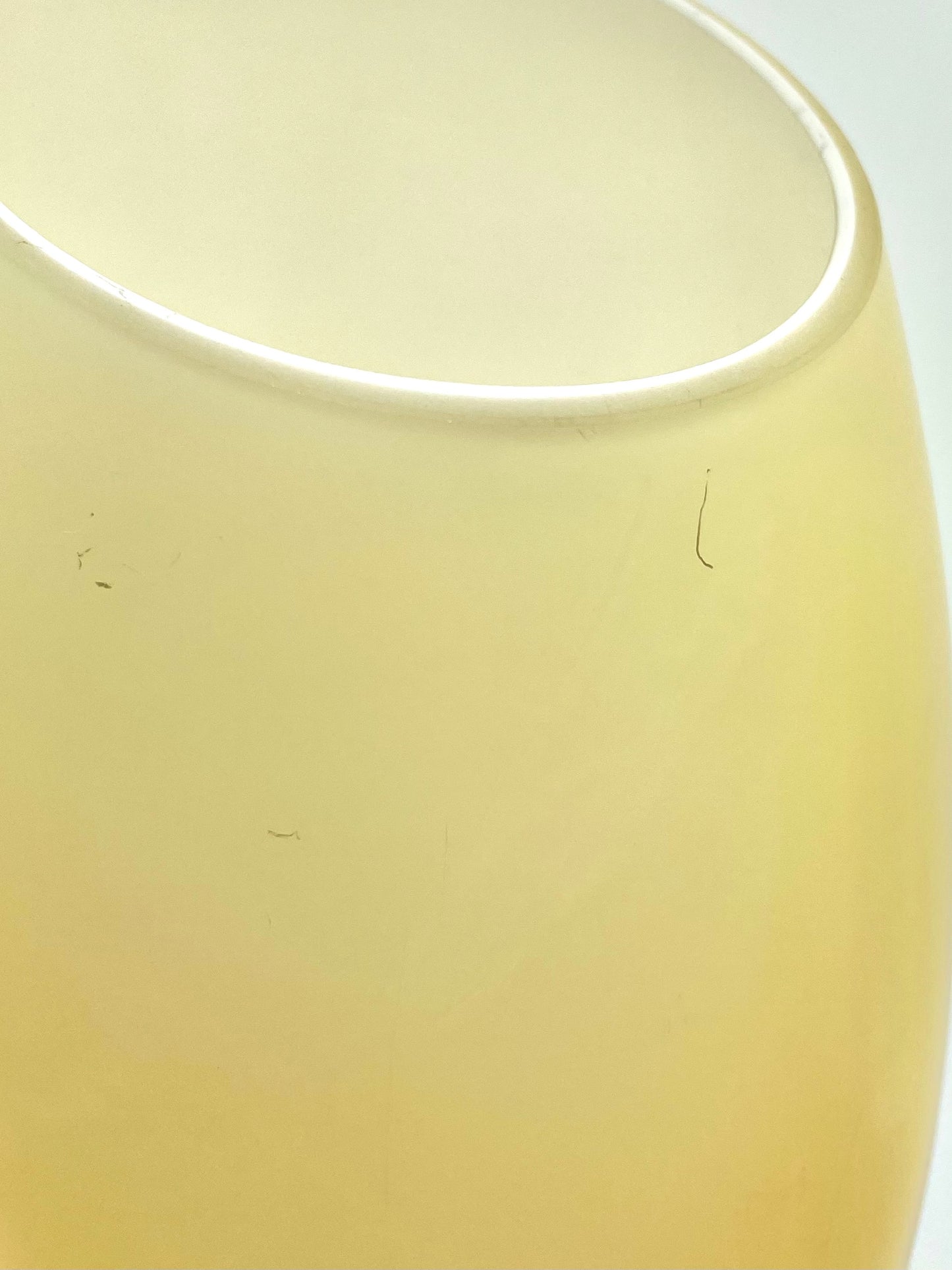 Pastel yellow glass lamp