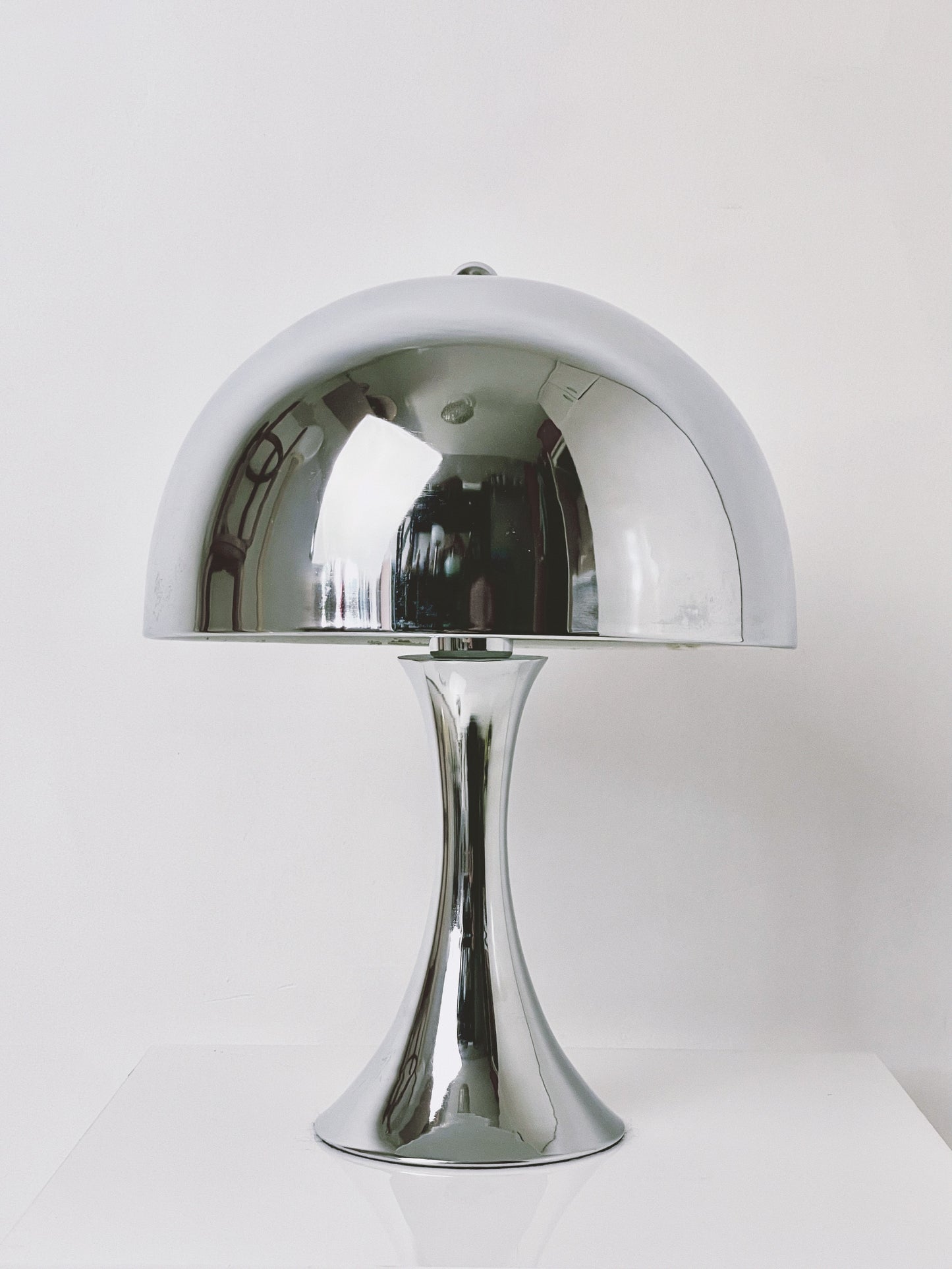 Louise Poulsen style chrome lamp