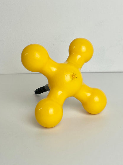 Yellow modern art cork screw