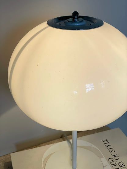 White Guzzini style lamp