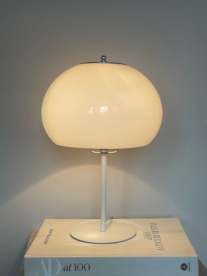 White Guzzini style lamp