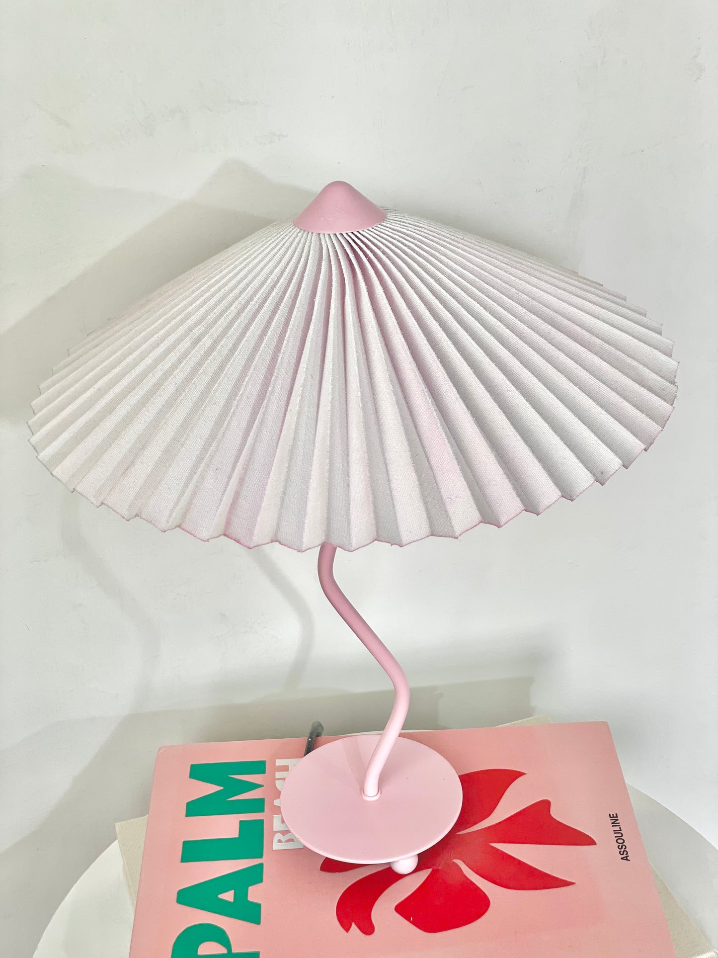 Pink wiggle lamp