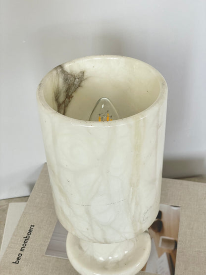 Solid marble lamp