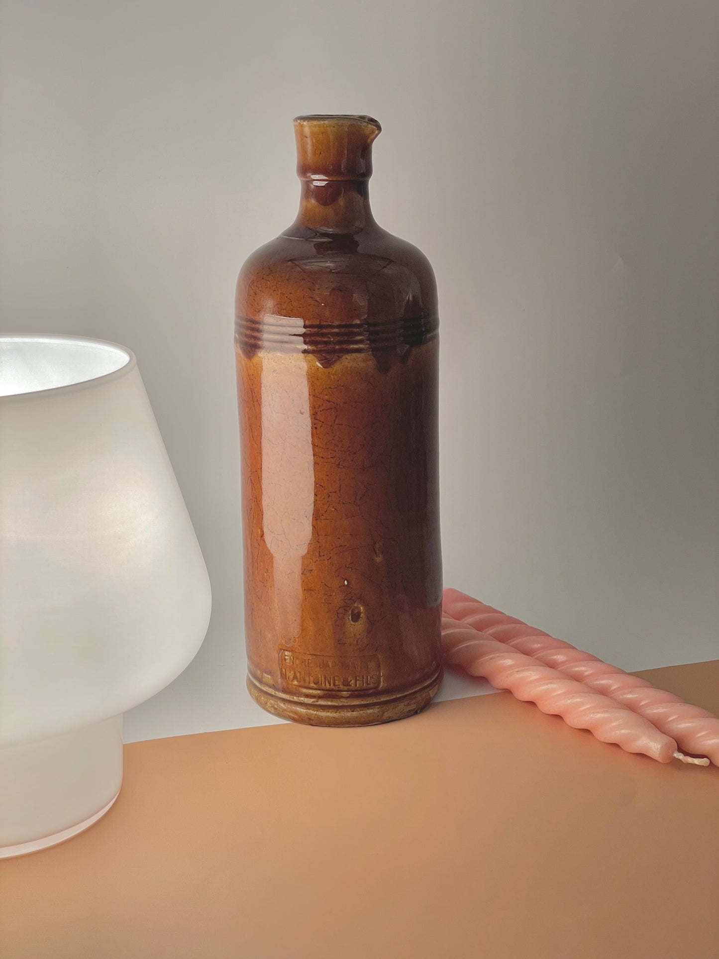 Large antique ink bottle