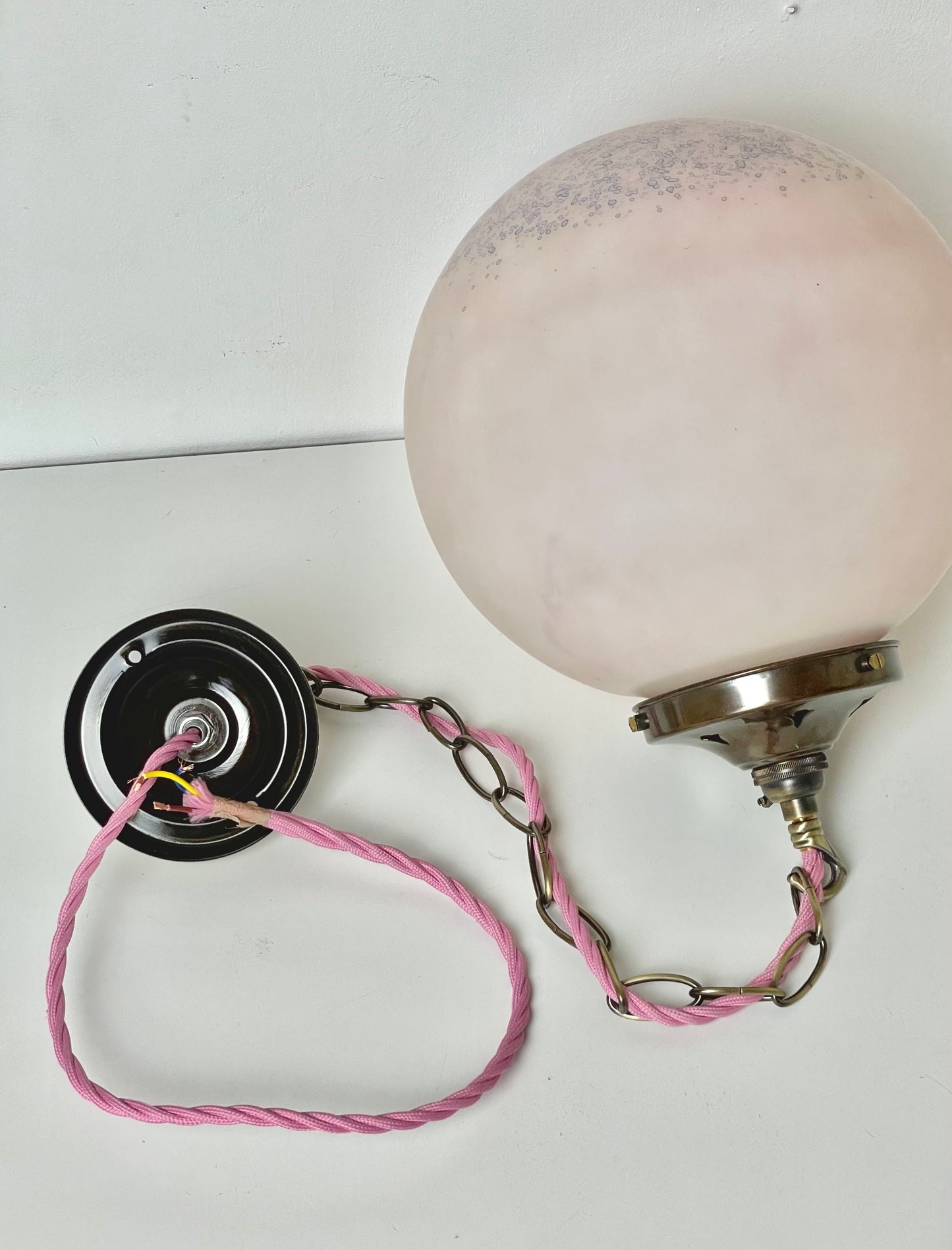 XL pink and purple ceiling globe