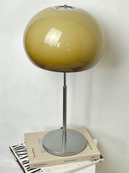 Tall brown guzzini style lamp