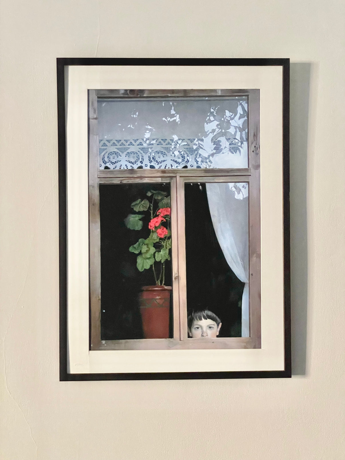 Framed Window 1 print by Denis Ichitovkin