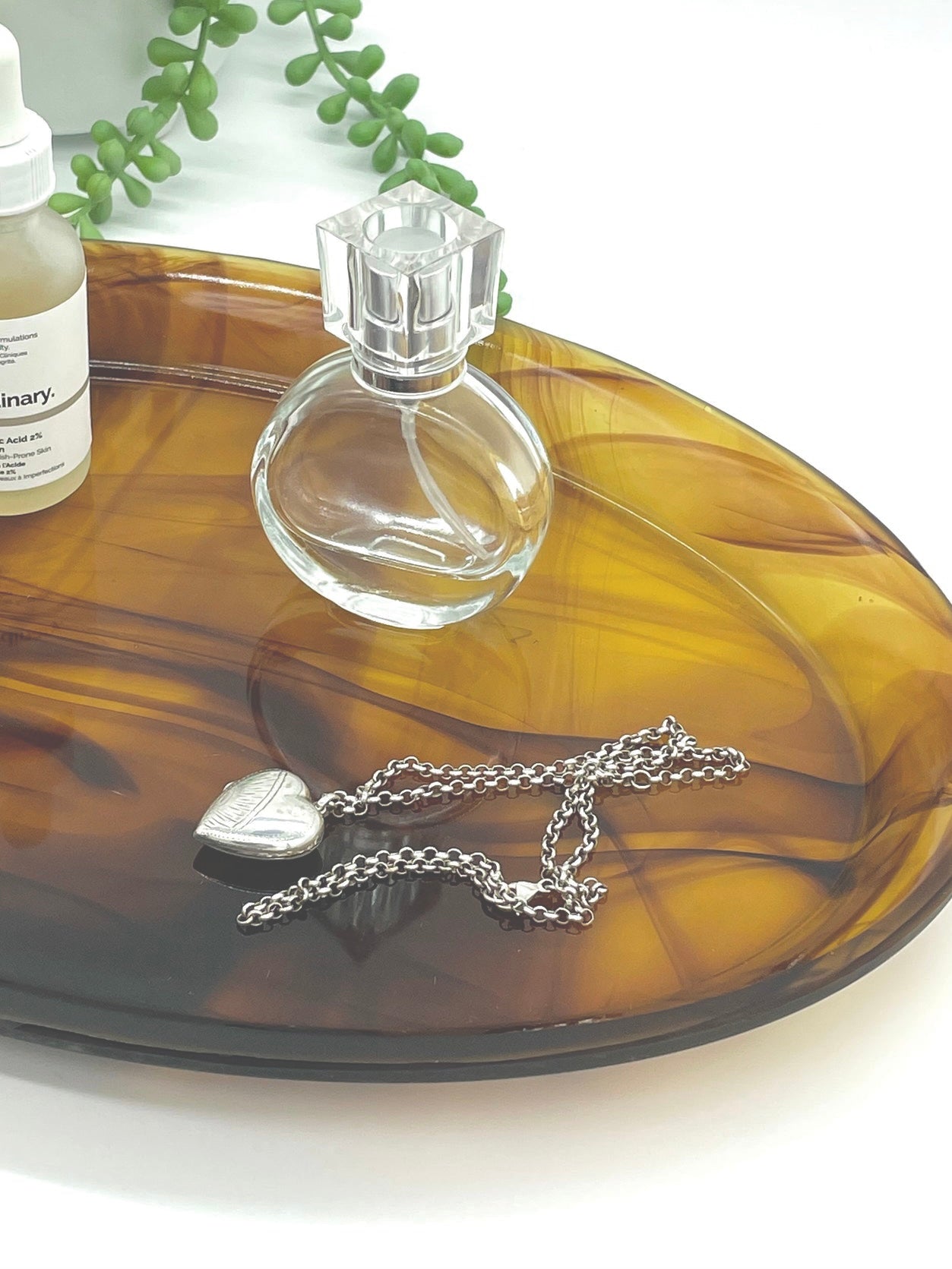 Amber Davidson cloud glass tray