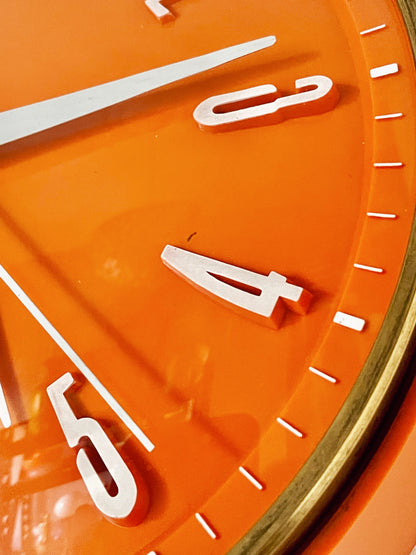 Orange Metamec clock