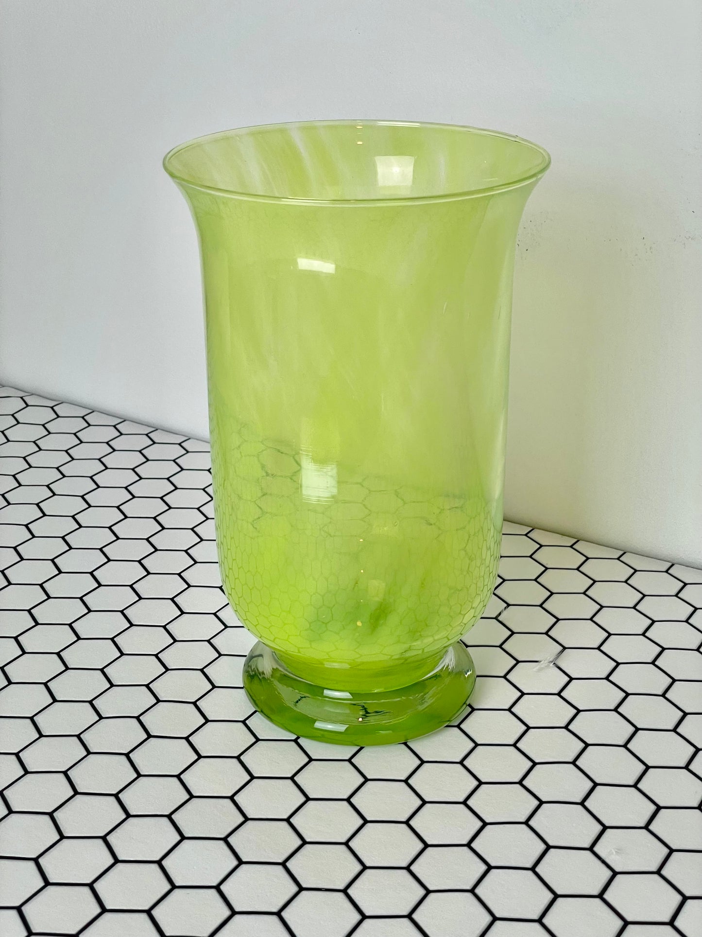 Lime green vase