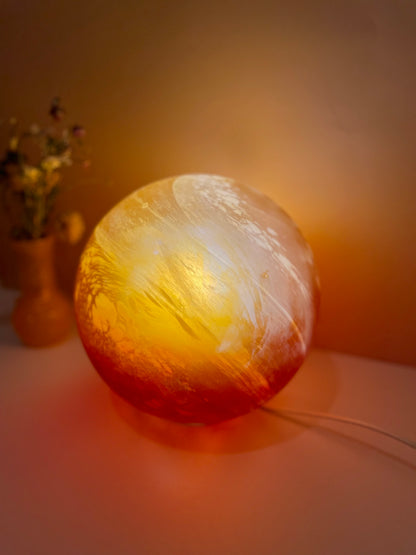 Large ombré glass lamp