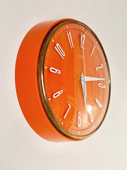 Orange Metamec clock