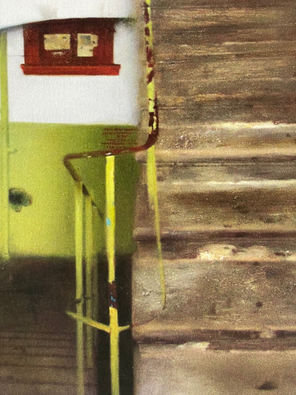 Close-up detail from Place for smoking. Stairs by Denis Ichitovkin