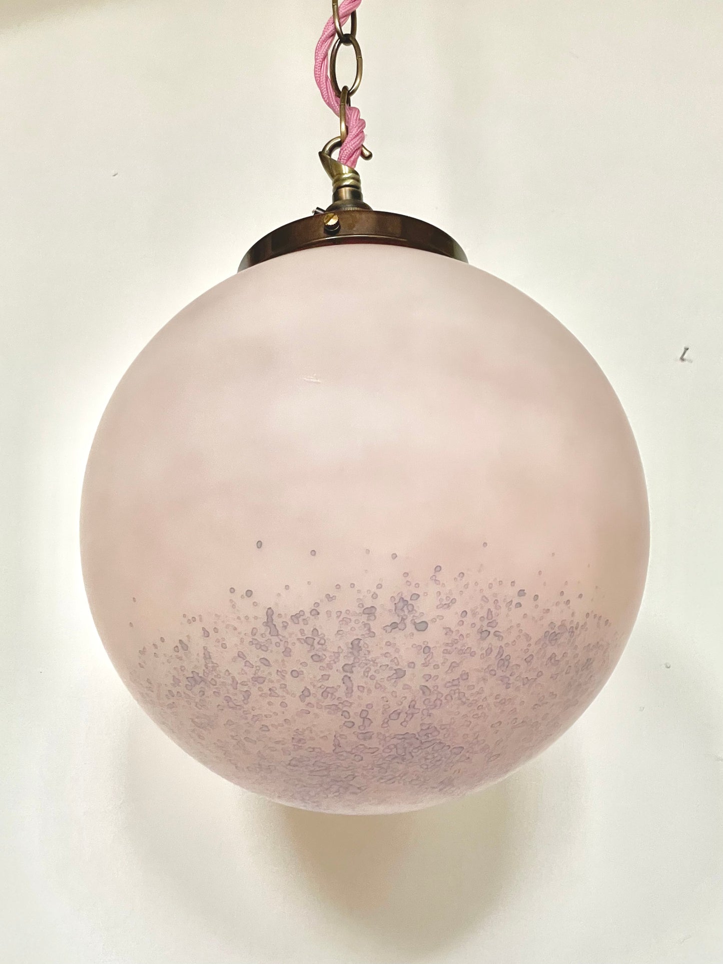 XL pink and purple ceiling globe