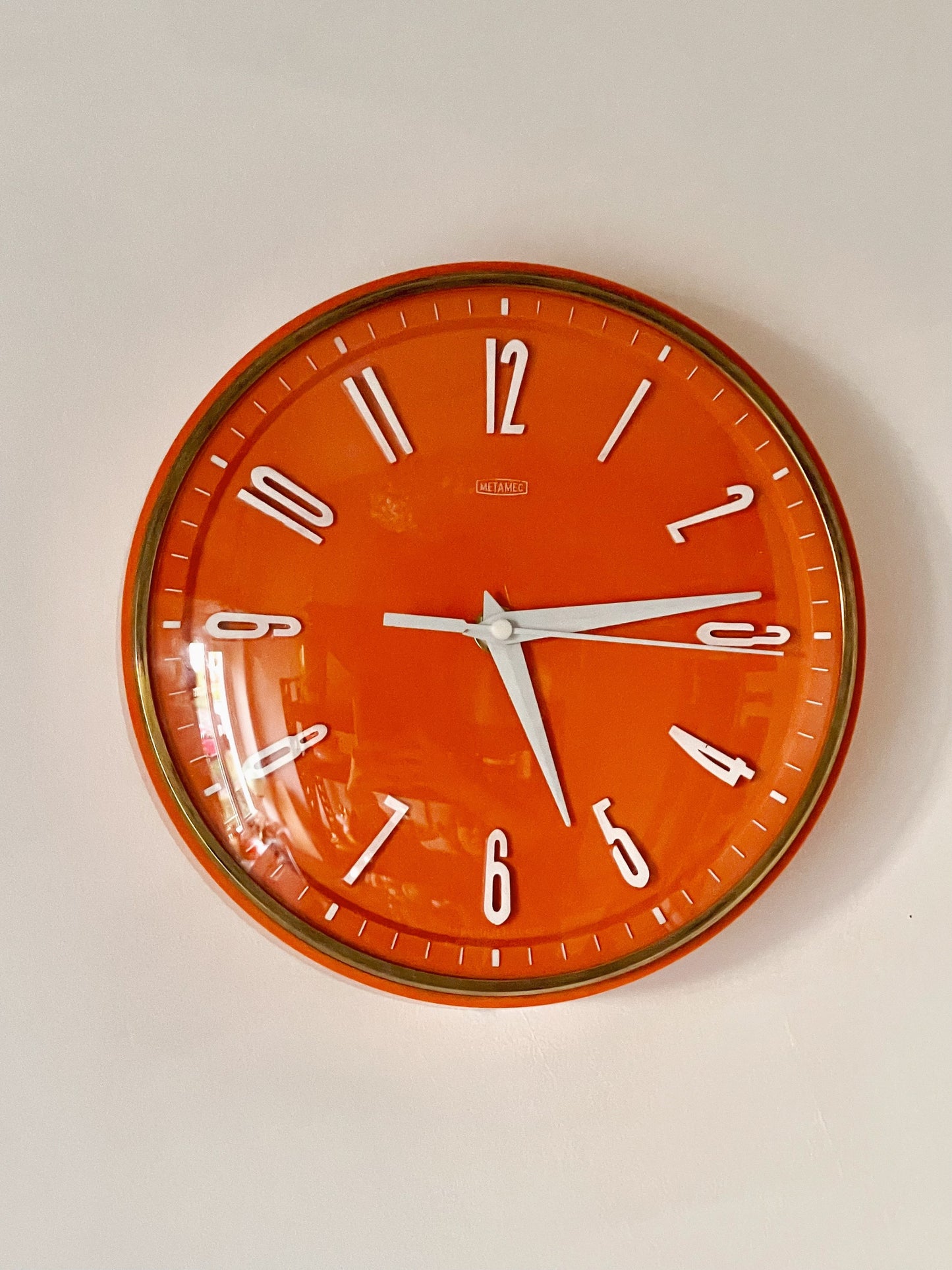 Orange Metamec clock