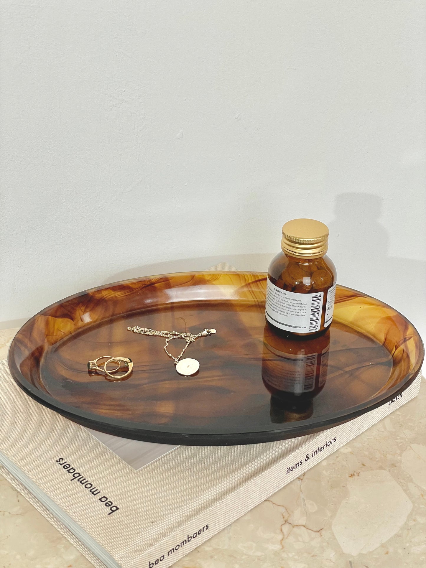 Amber Davidson cloud glass tray