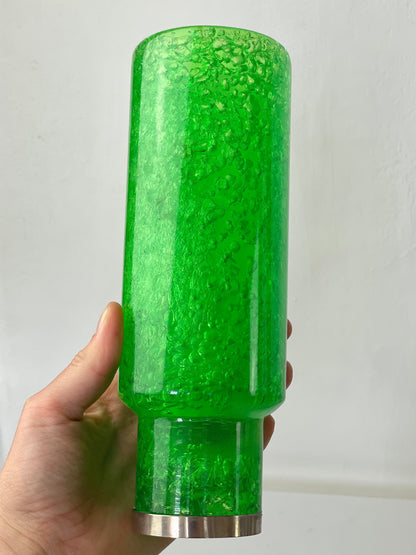 Neon green resin USSR vase