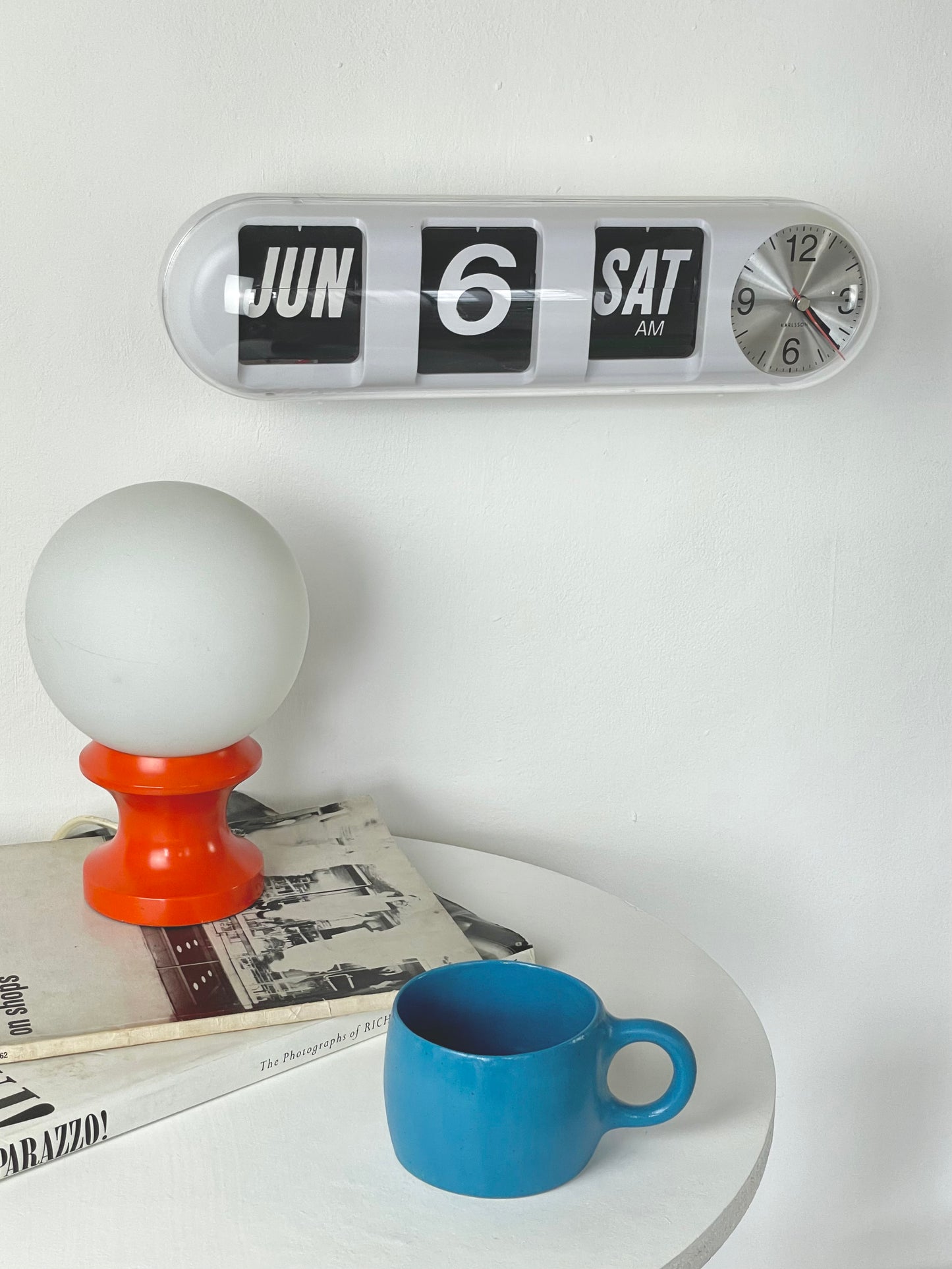 Karlsson pill shaped flip clock