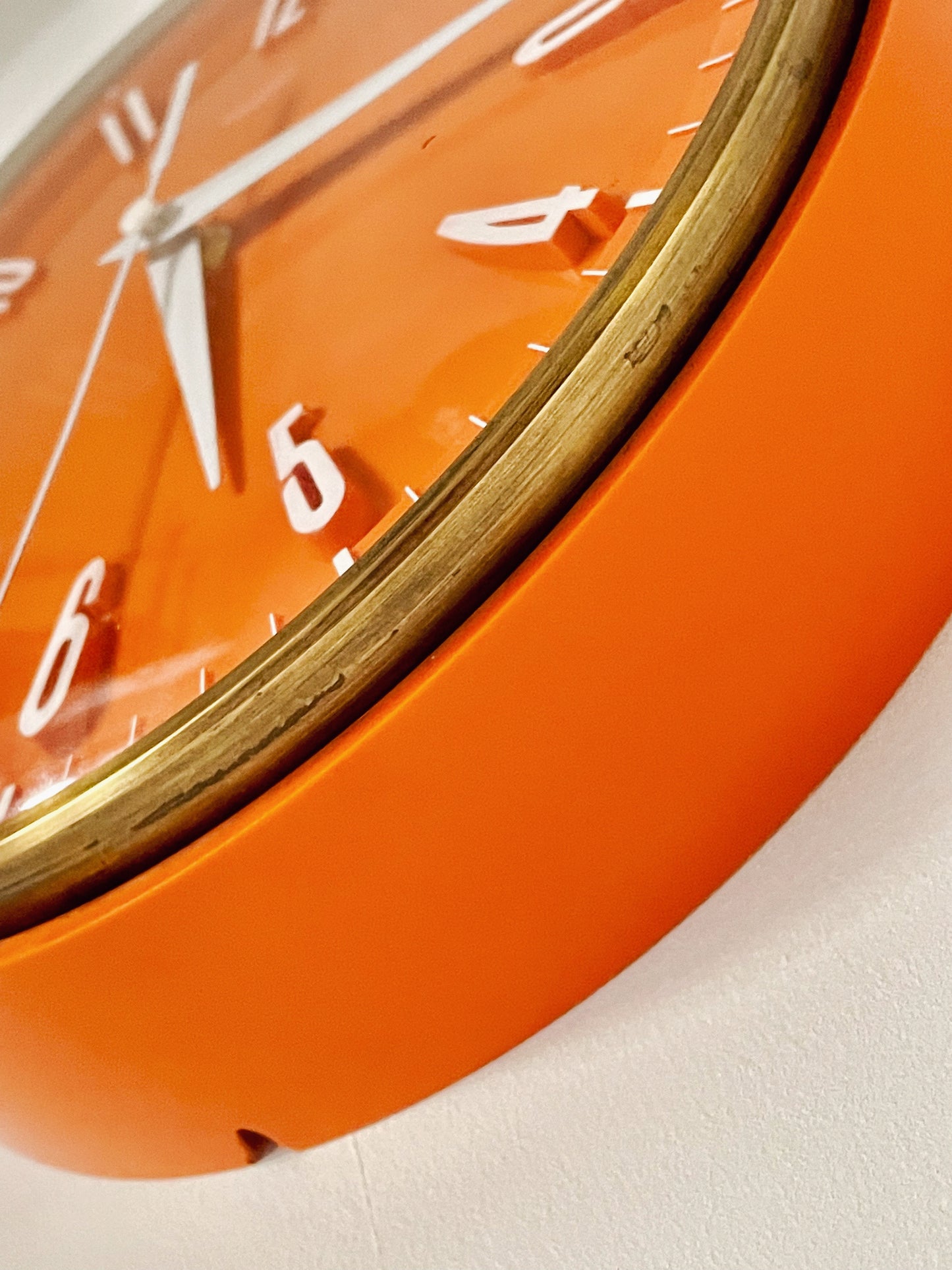 Orange Metamec clock