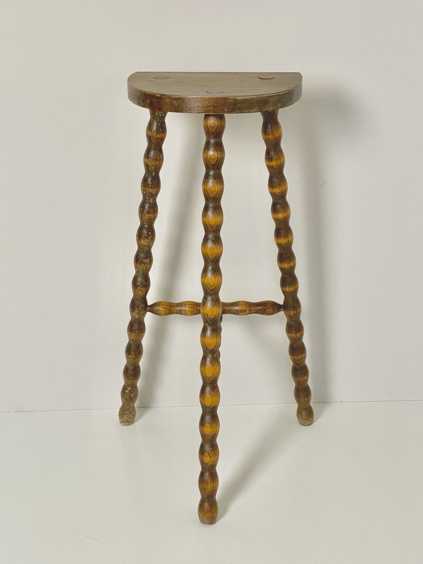 Large French bobbin stool