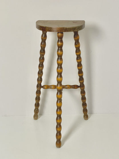 Large French bobbin stool