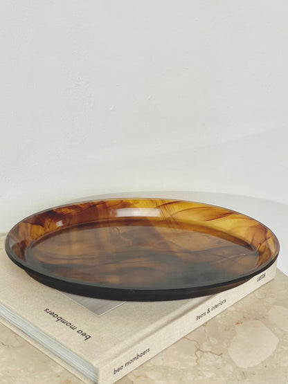 Amber Davidson cloud glass tray