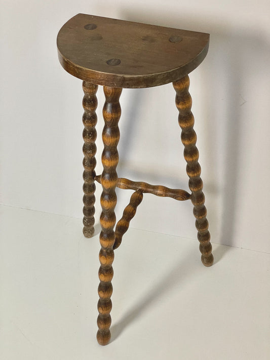 Large French bobbin stool