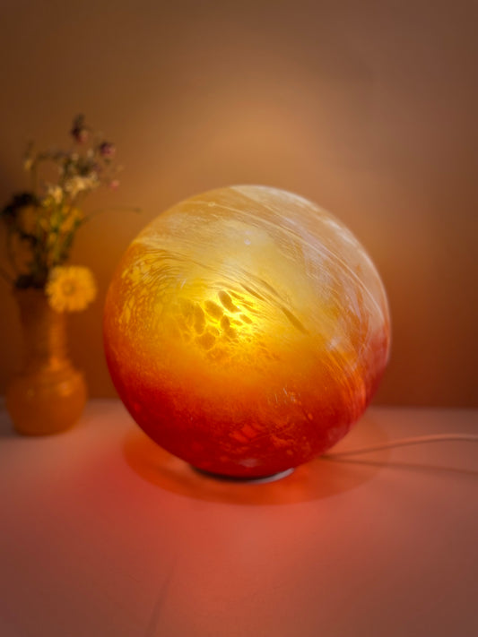 Large ombré glass lamp