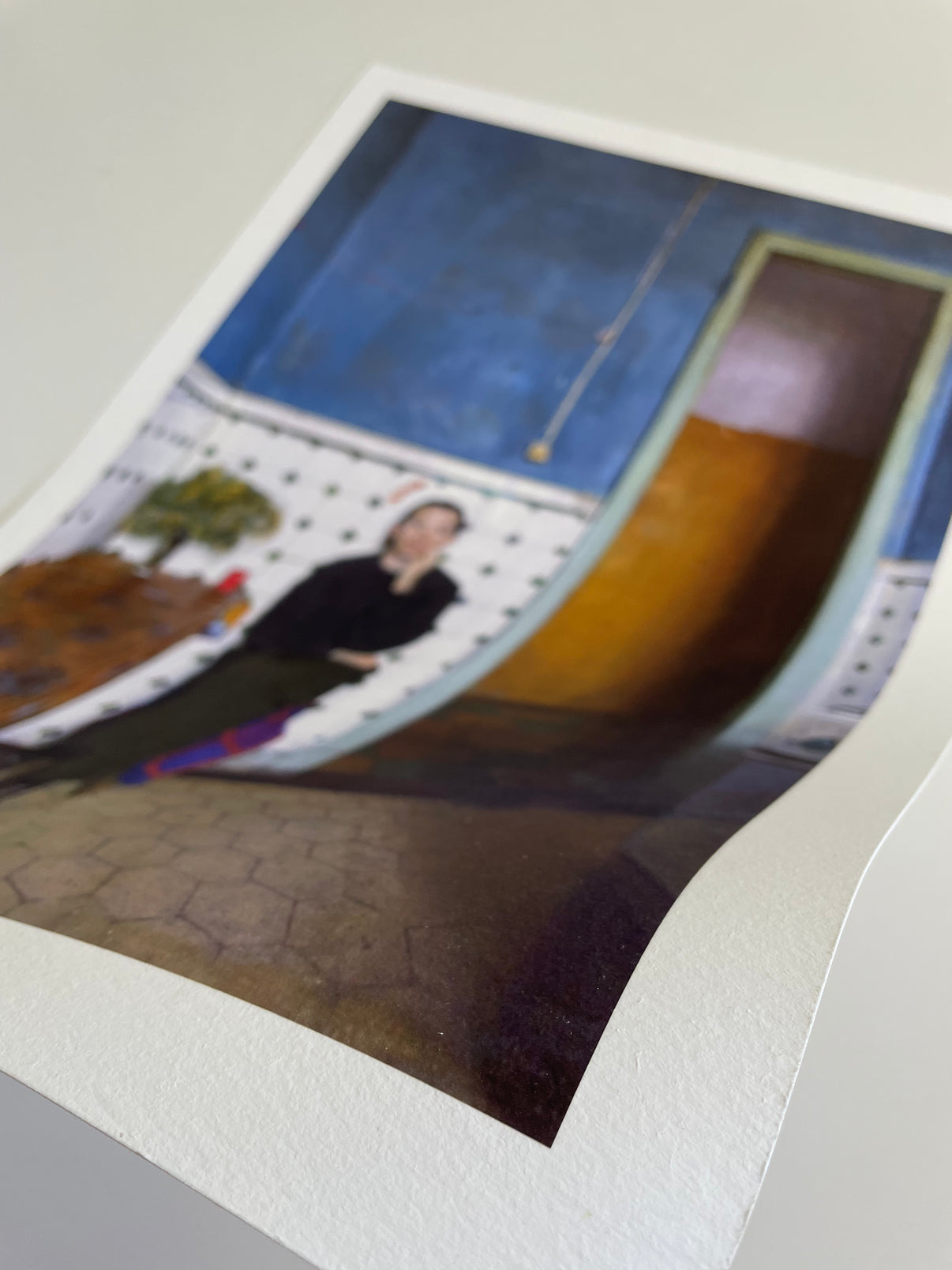 Angled detail view of the In the kitchen First Edition print