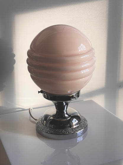 Baby pink Art Deco lamp