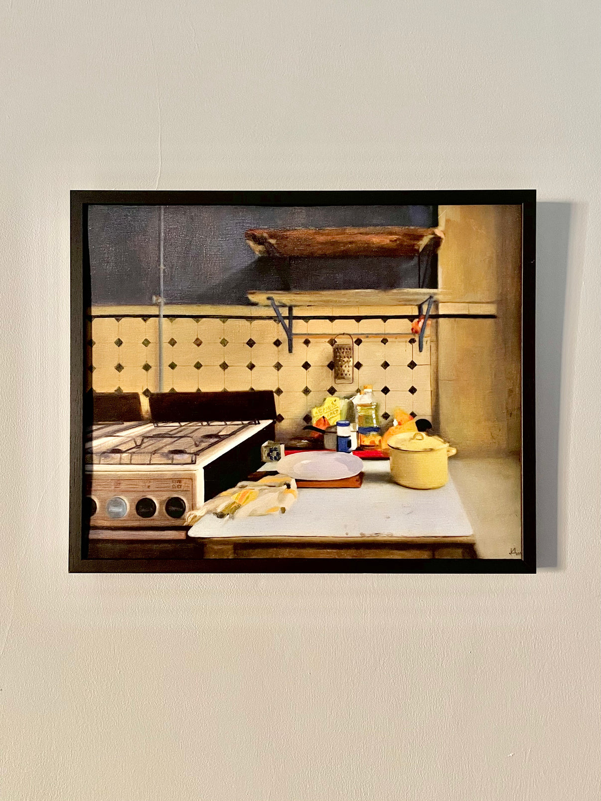 Framed Nothing happens print by Denis Ichitovkin