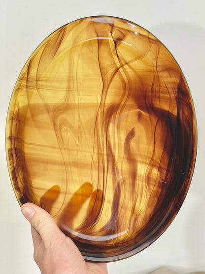 Amber Davidson cloud glass tray