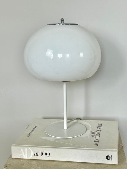 White Guzzini style lamp