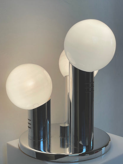 Tri-globe Italian space age lamp