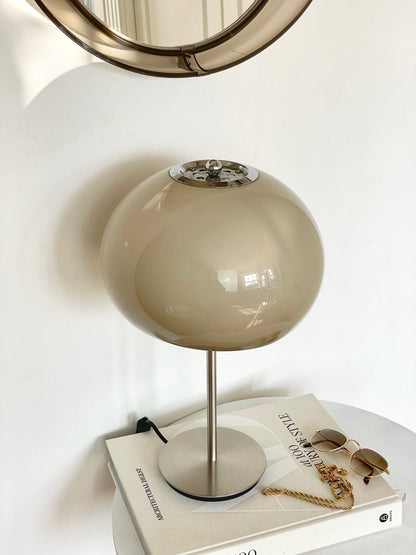 Greige Guzzini style lamp