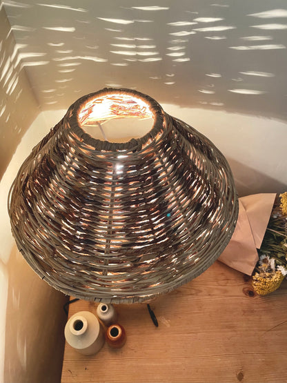 Large wicker lamp