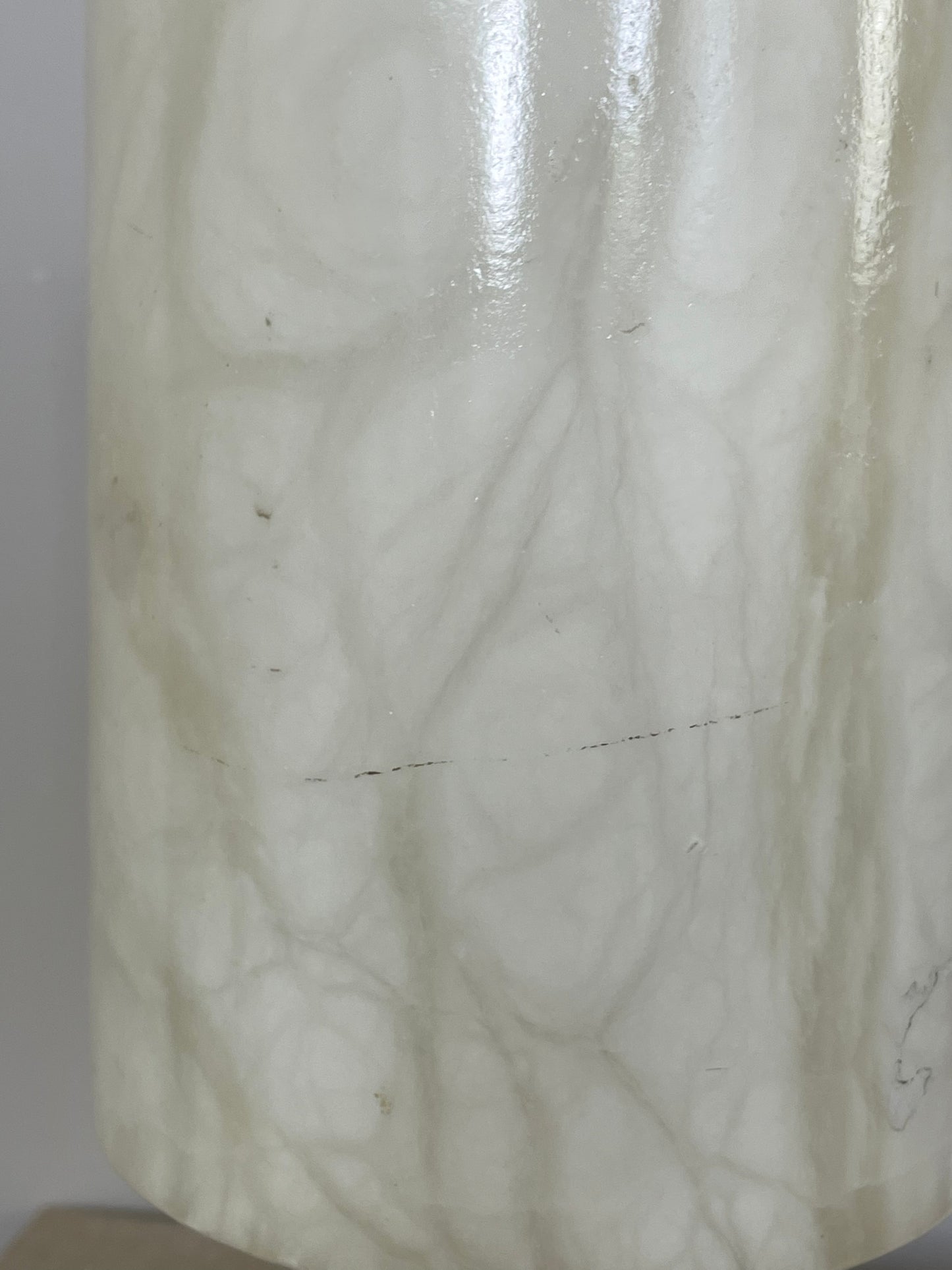 Solid marble lamp