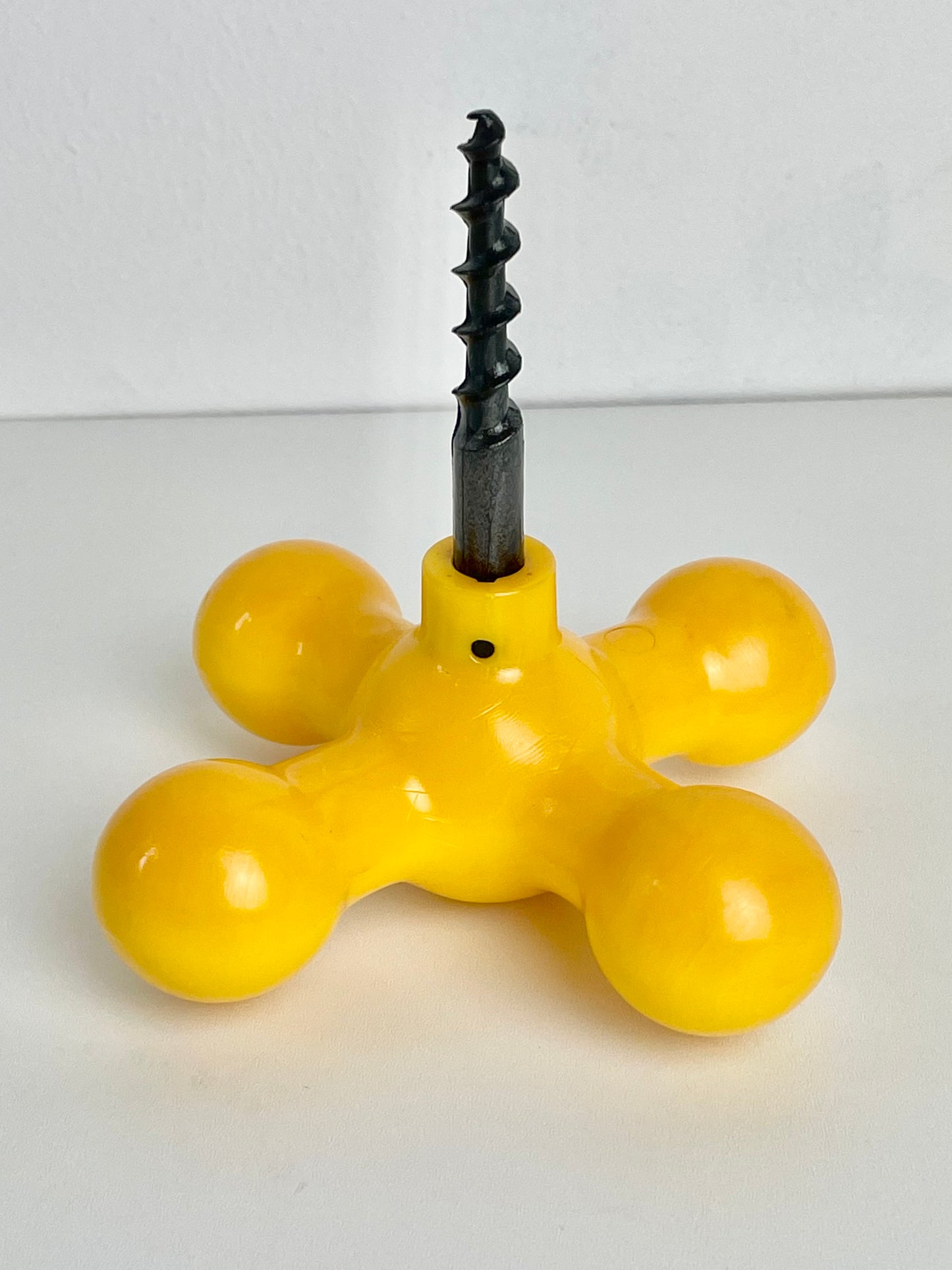 Yellow modern art cork screw