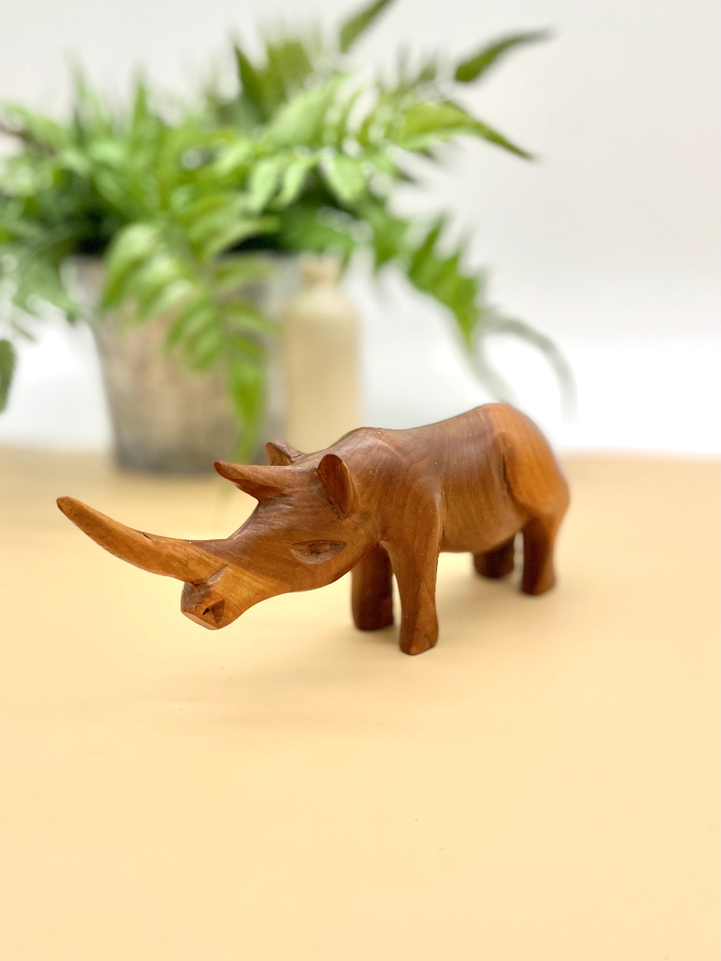 Wooden rhino