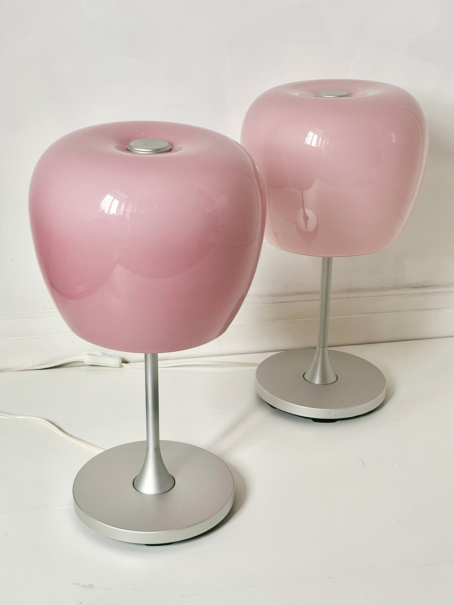 Baby pink space age lamp