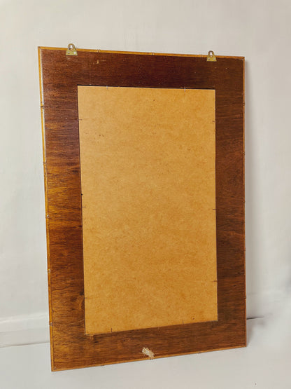 Large bamboo and palm mirror