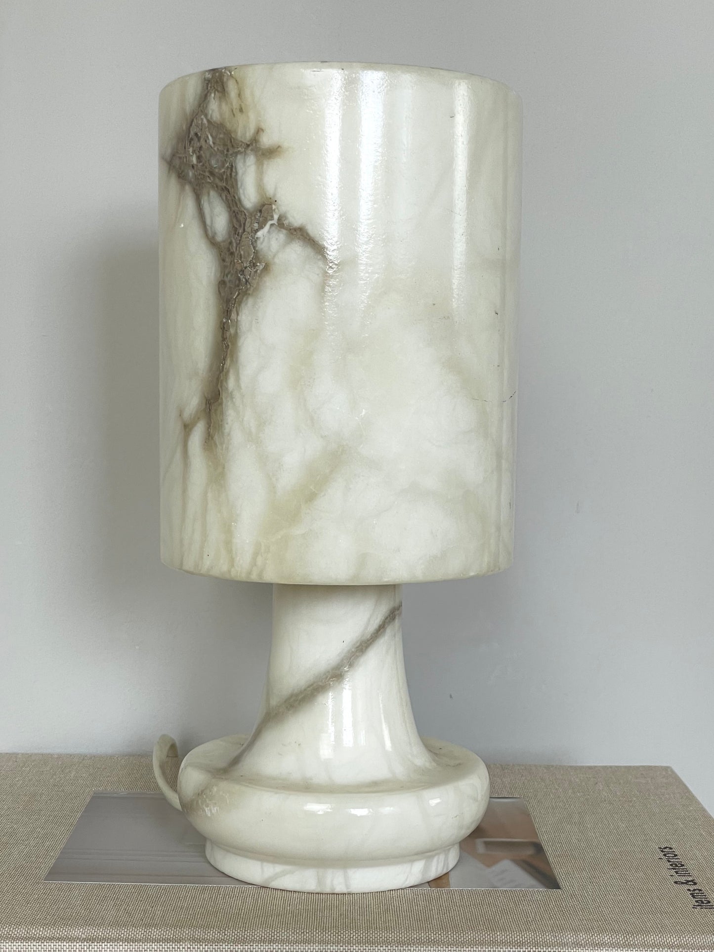 Solid marble lamp