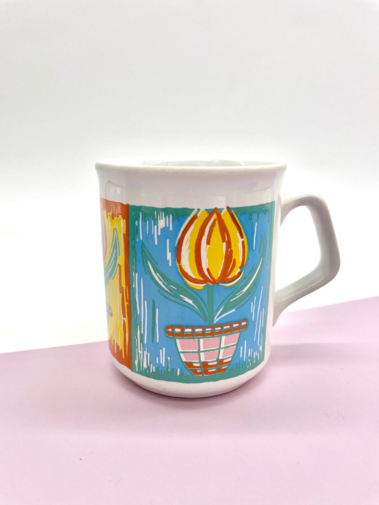 Vintage multicoloured mug