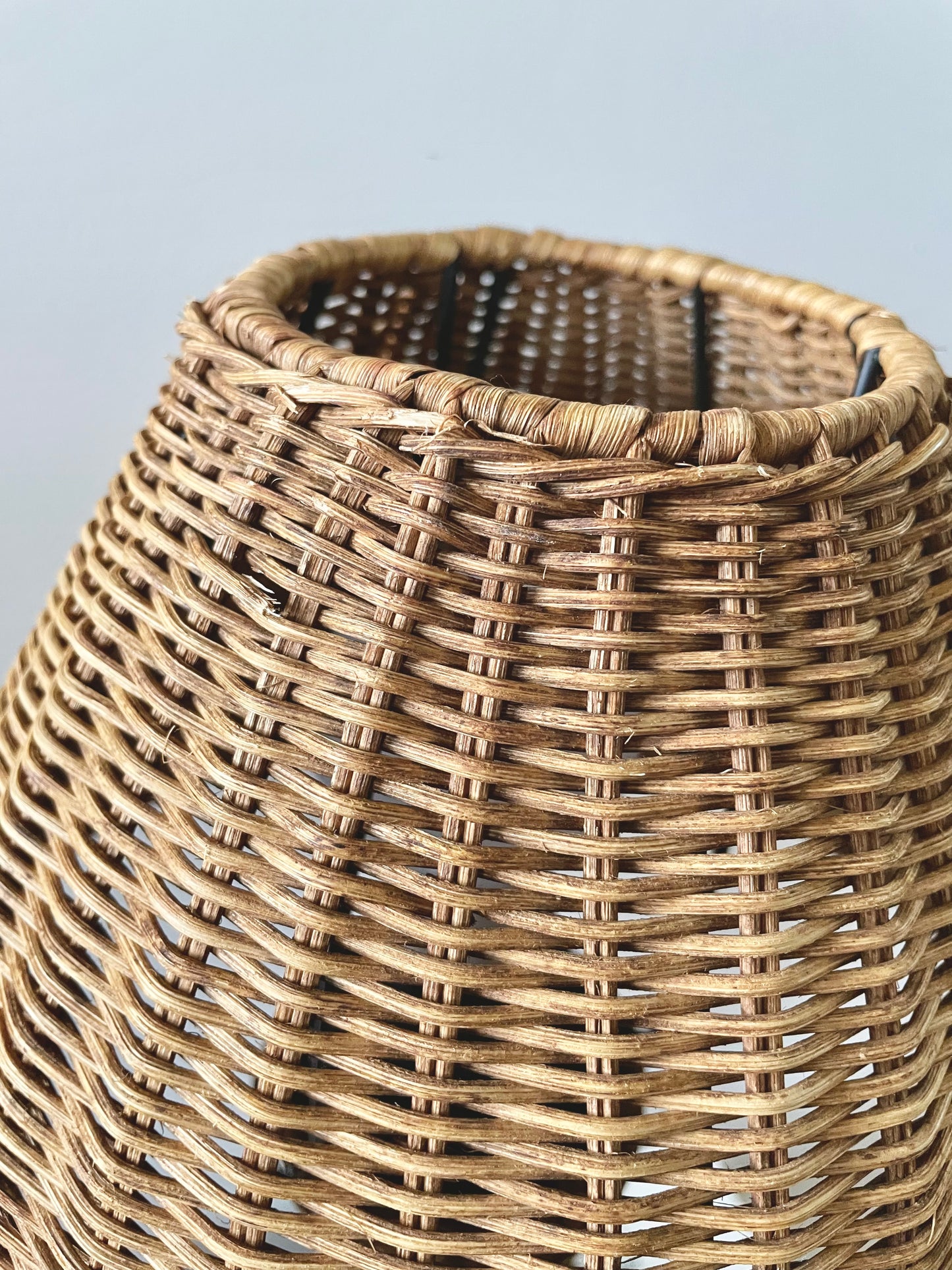 Vintage wicker lamp