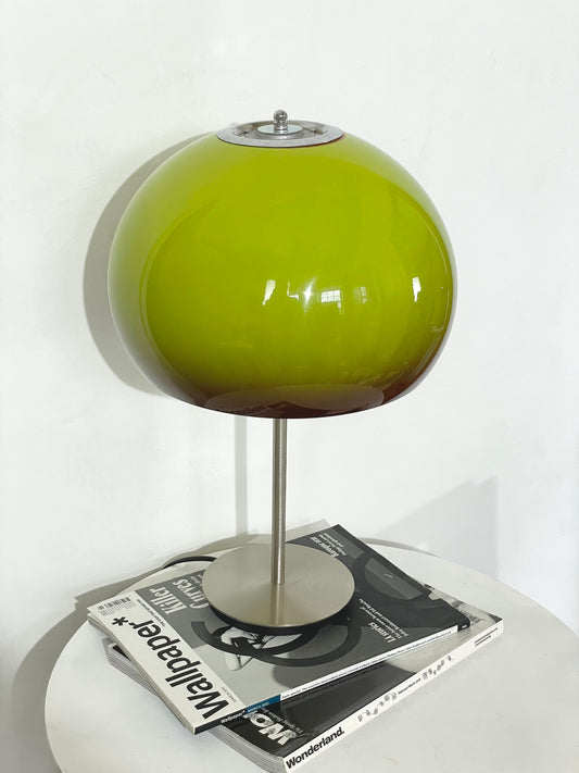 Ombré lime green Guzzini style lamp