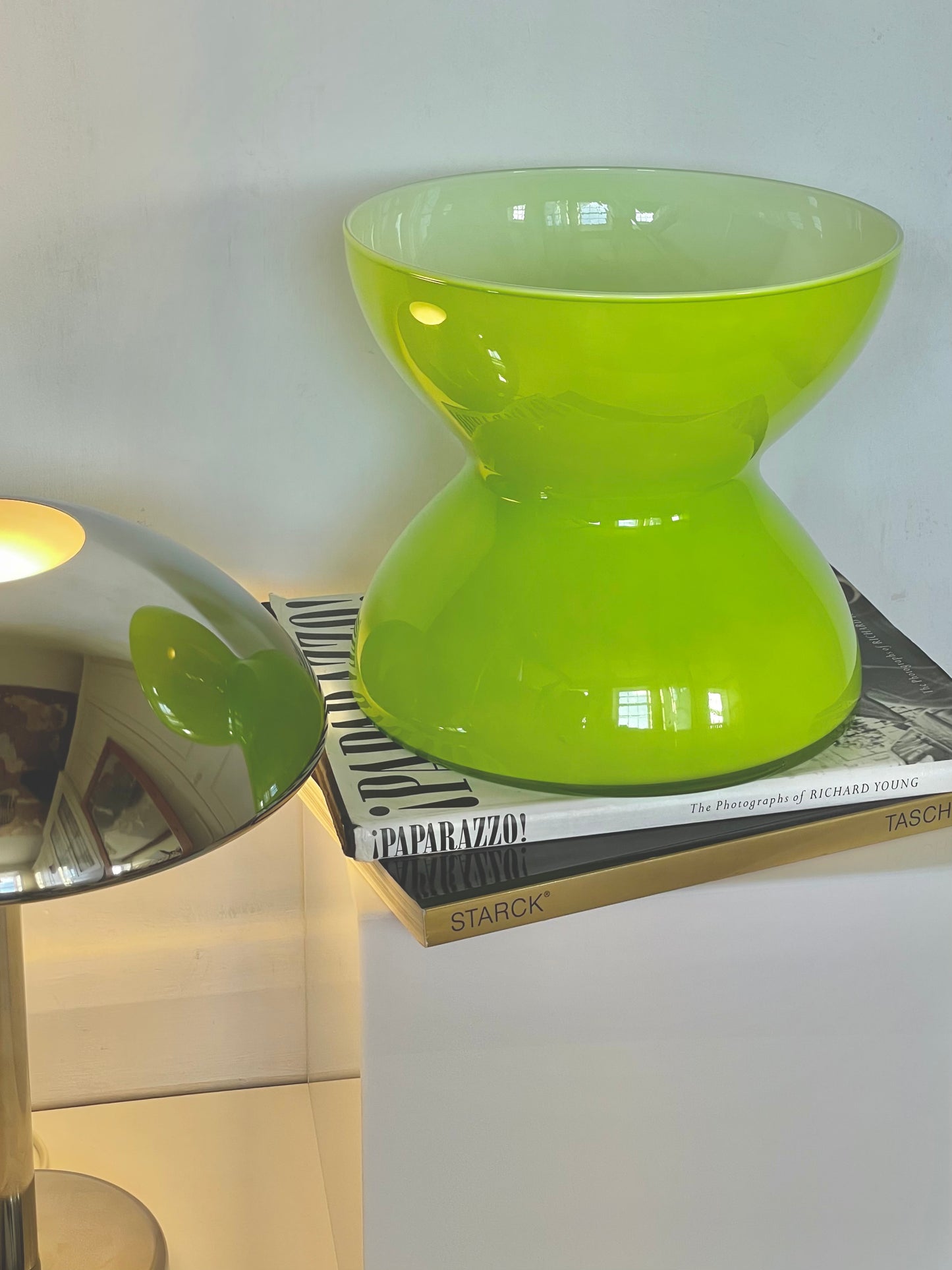 XL Anne Nilsson lime green vase