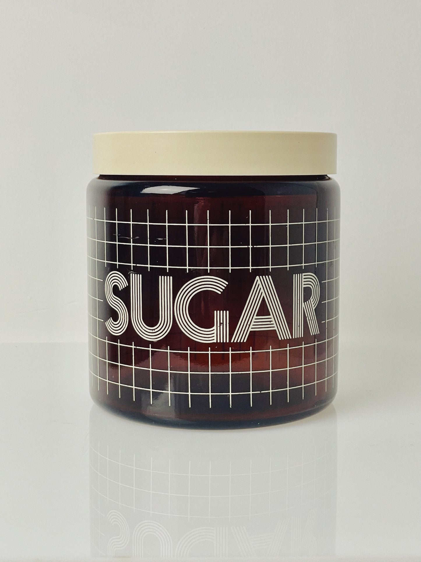 Retro 80’s gridded sugar jar